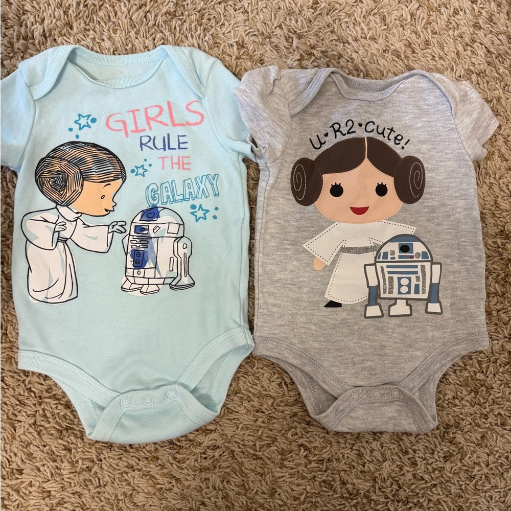 Baby girl Star Wars onsie